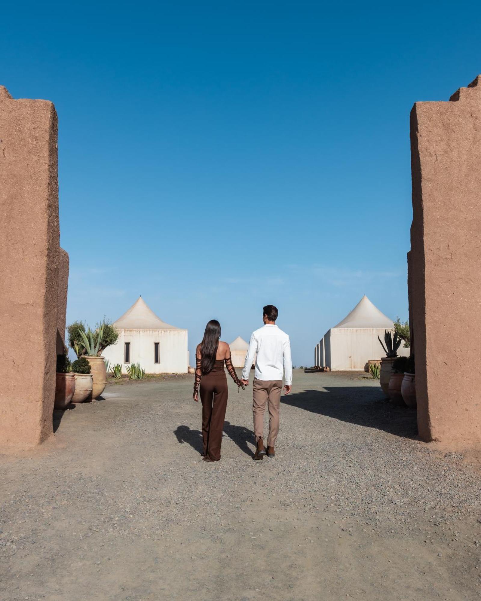 بيت خشبي The White Camel Camp - Agafay Desert Activities