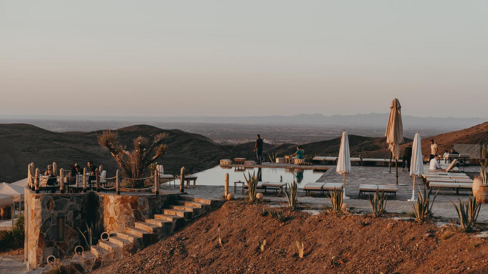 بيت خشبي The White Camel Camp - Agafay Desert Activities مراكش